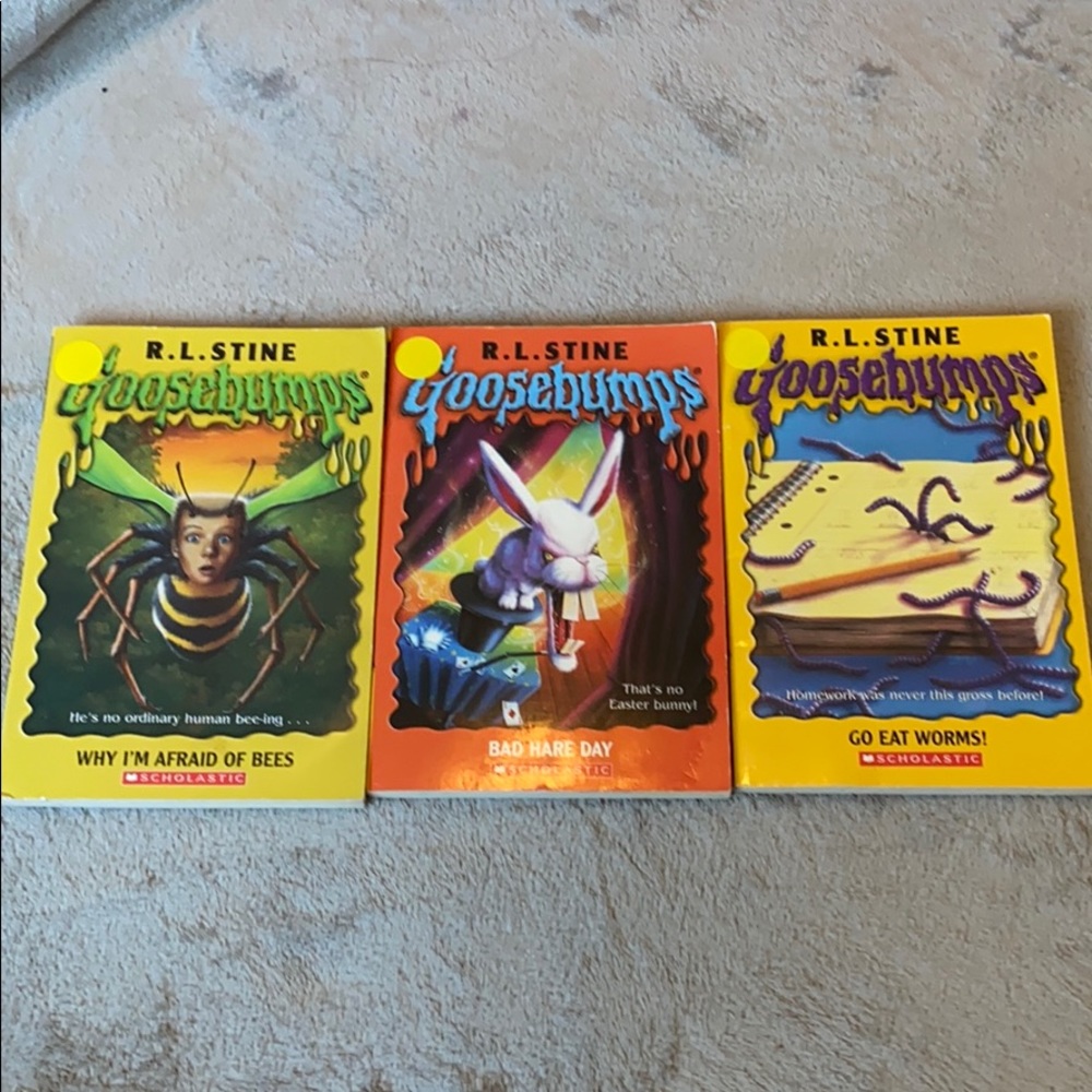 Trio of Goosebumps books
